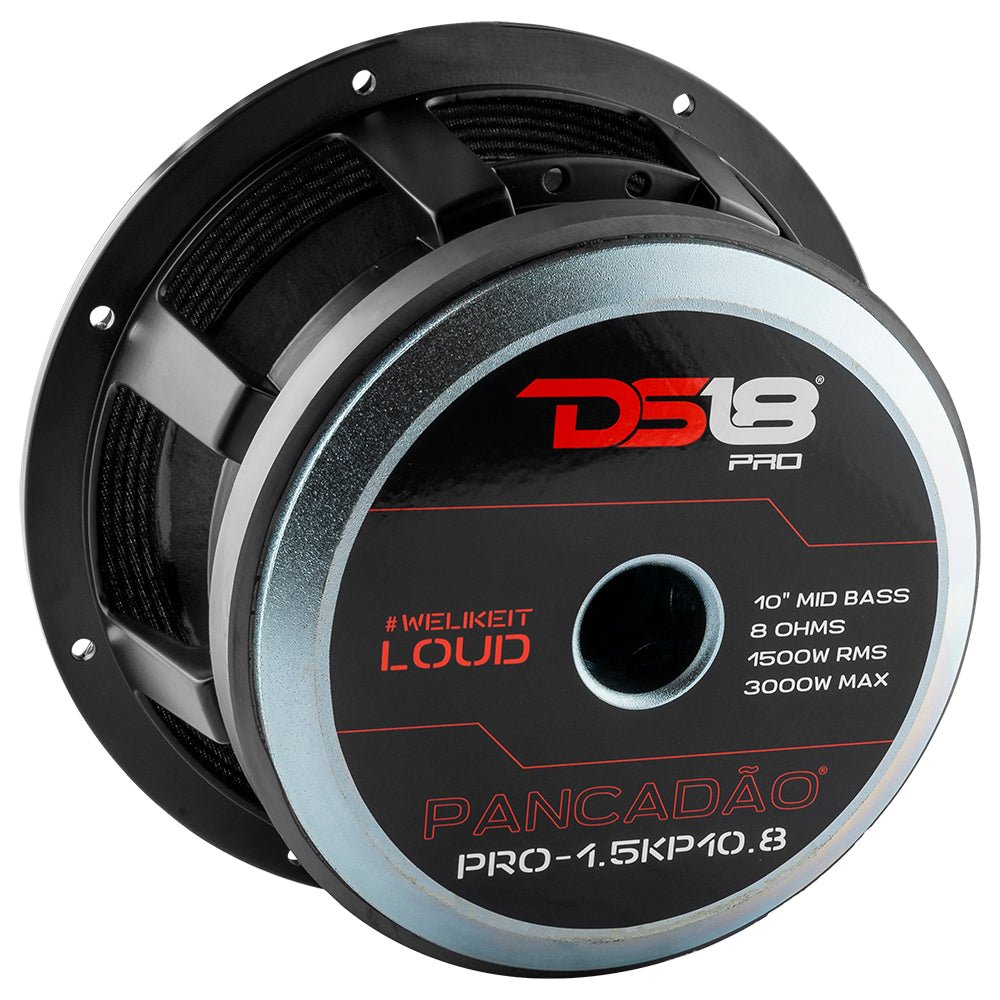 DS18 PANCADÃO Mid-Bass Loudspeaker 10" 1500 Watts Rms 8-Ohm