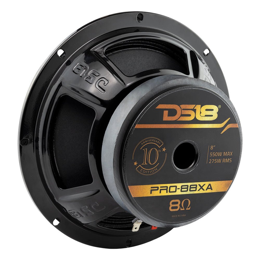 DS18 10th Anniversary Edition 8" Mid-Bass Loudspeaker 275 Watts Rms 8-Ohm