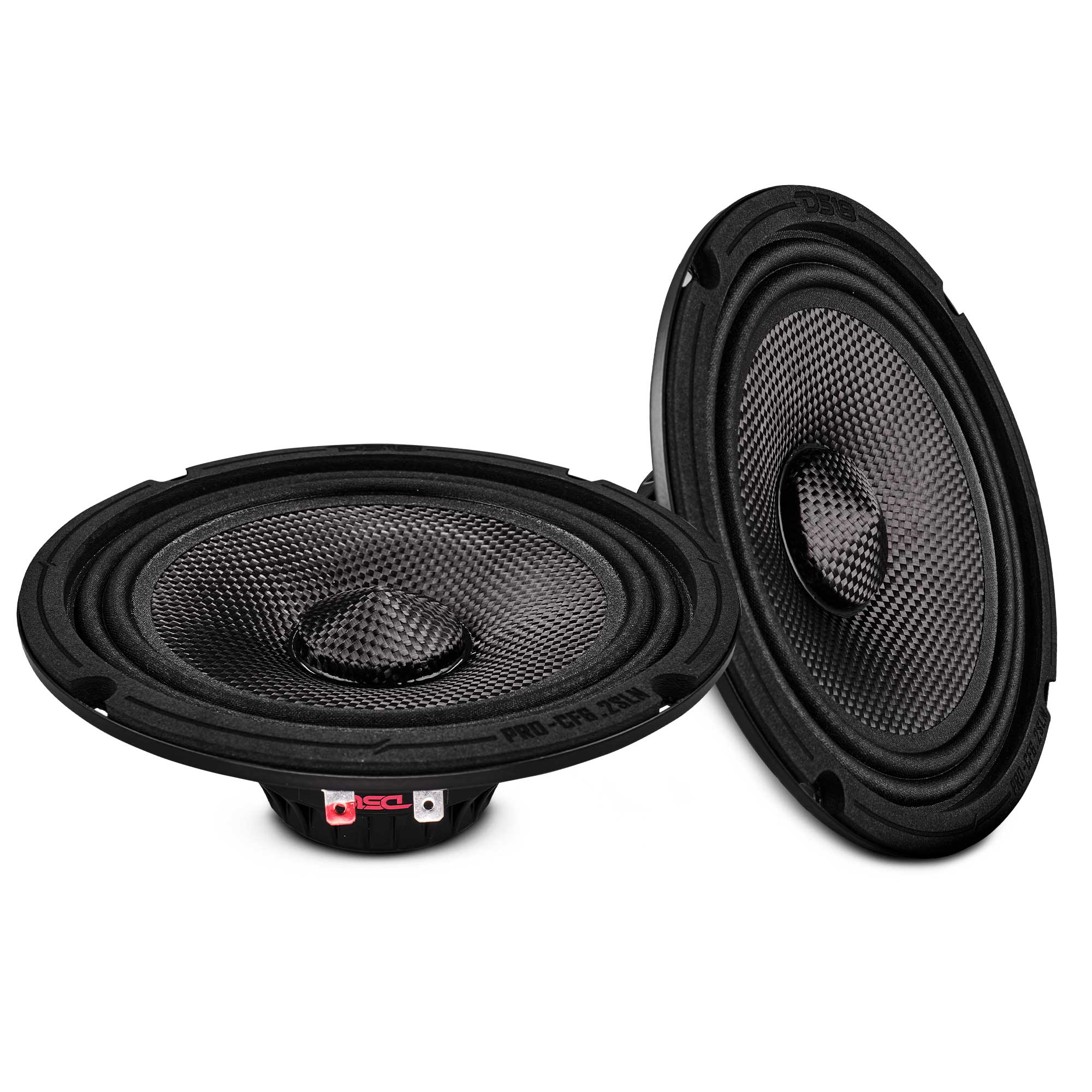 DS18 6.5” Slim Motorcycle & Motorsports Loudspeaker With Neodymium Magnet and Water Resistant Carbon Fiber Cone | 2-Ohm 150W RMS