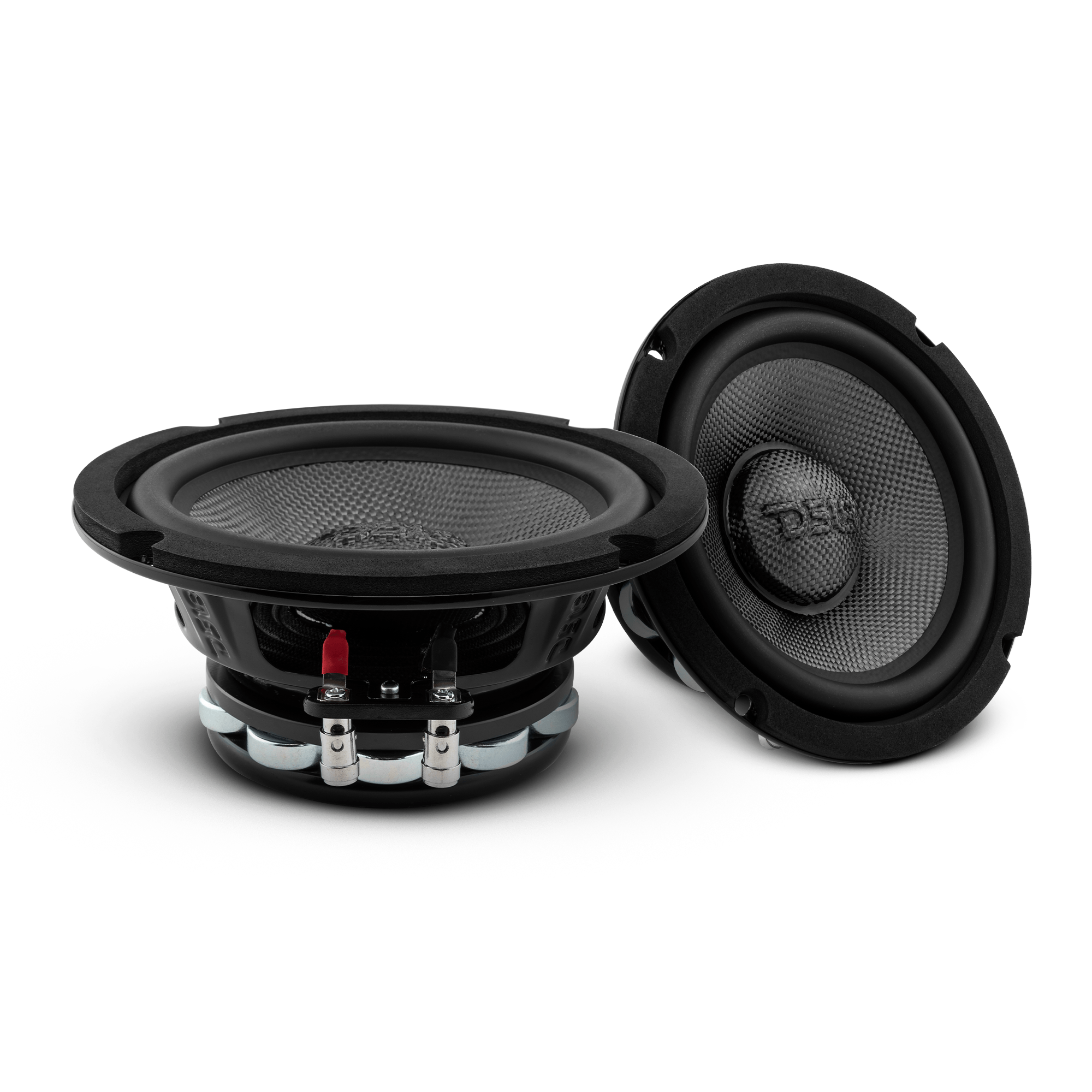 DS18 PRO 6.5" Neodymium Carbon Fiber Water resistant Cone Mid-Bass Loudspeaker 250 Watts Rms 4-Ohm