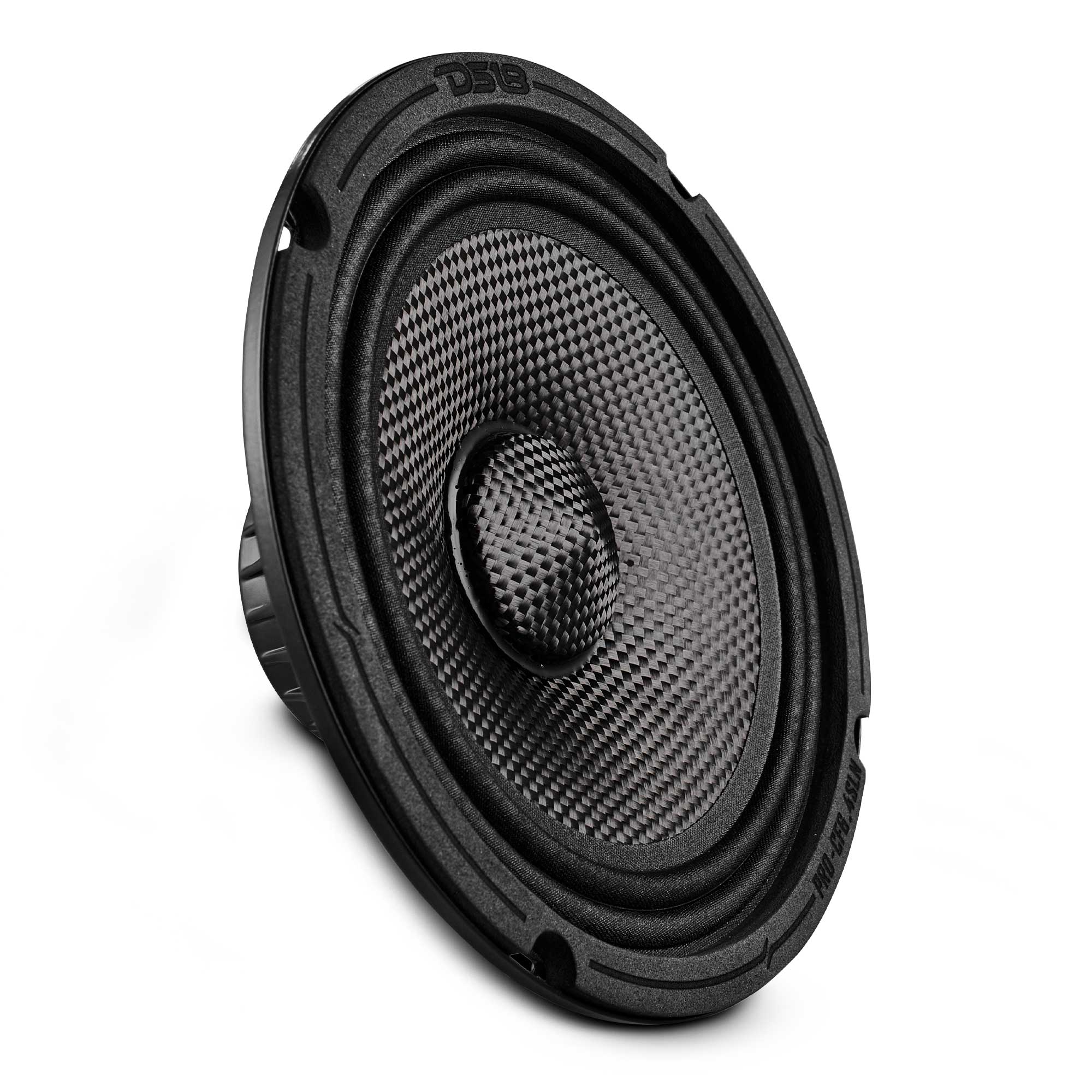 DS18 6.5” Slim Motorcycle & Motorsports Loudspeaker With Neodymium Magnet and Water Resistant Carbon Fiber Cone | 4-Ohm 150W RMS