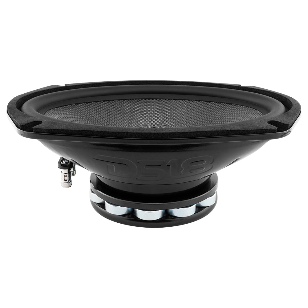 DS18 PRO 6x9" Neodymium Carbon Fiber Water resistant Cone Mid-Bass Loudspeaker 300 Watts Rms 2-Ohm