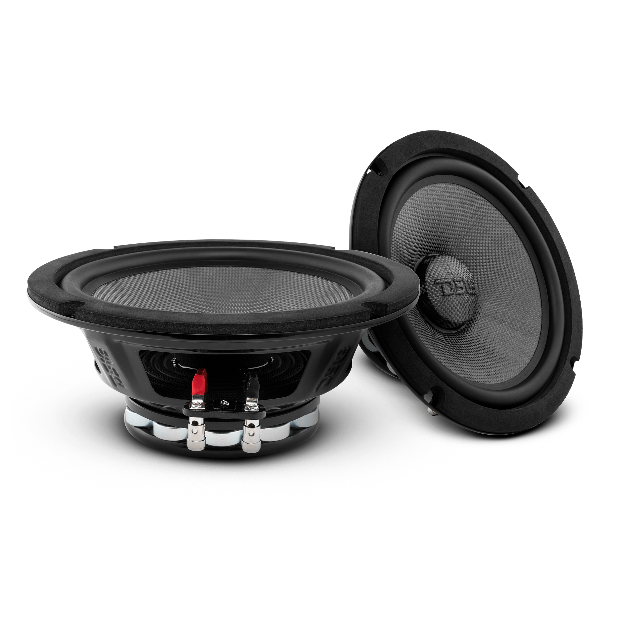 DS18 PRO 8" Neodymium Carbon Fiber Water resistant Cone Mid-Bass Loudspeaker 300 Watts Rms 4-Ohm
