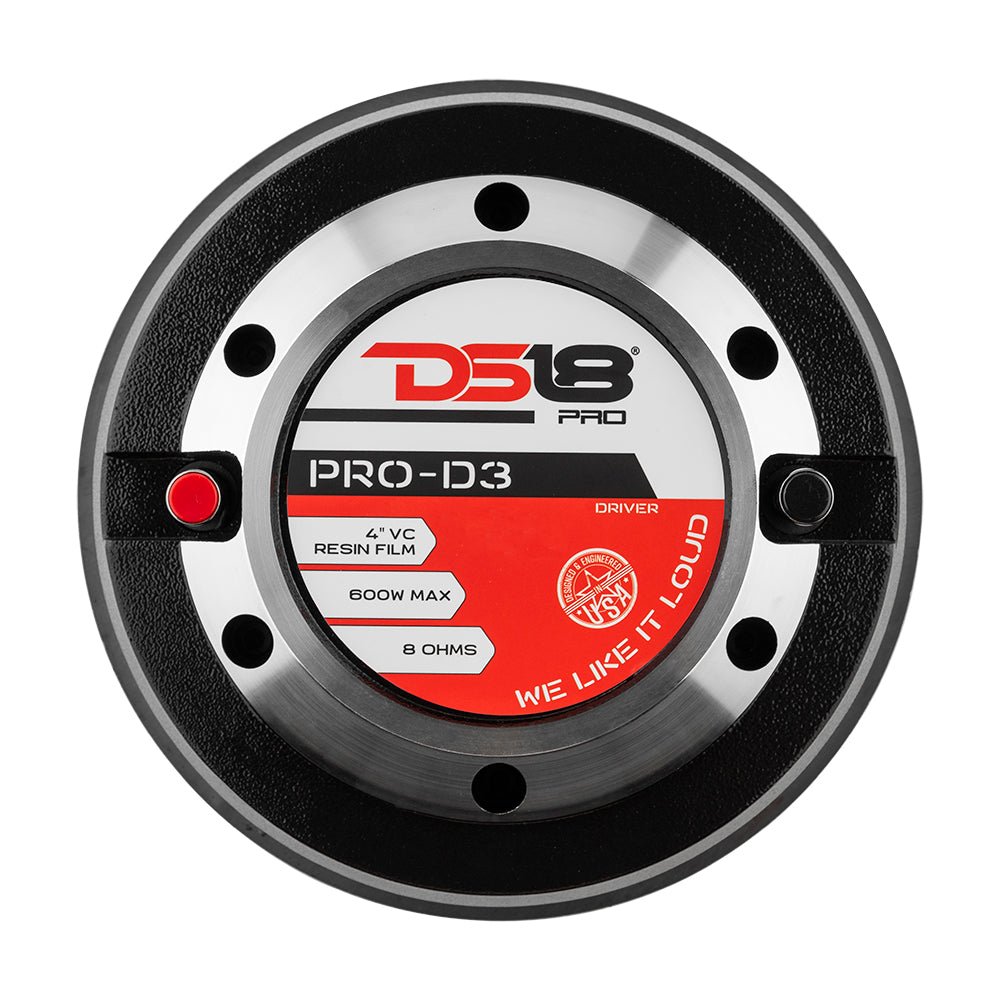 DS18 3" Throat Bolt on Driver 600 Watts 4" Phenolic Vc 8-Ohm