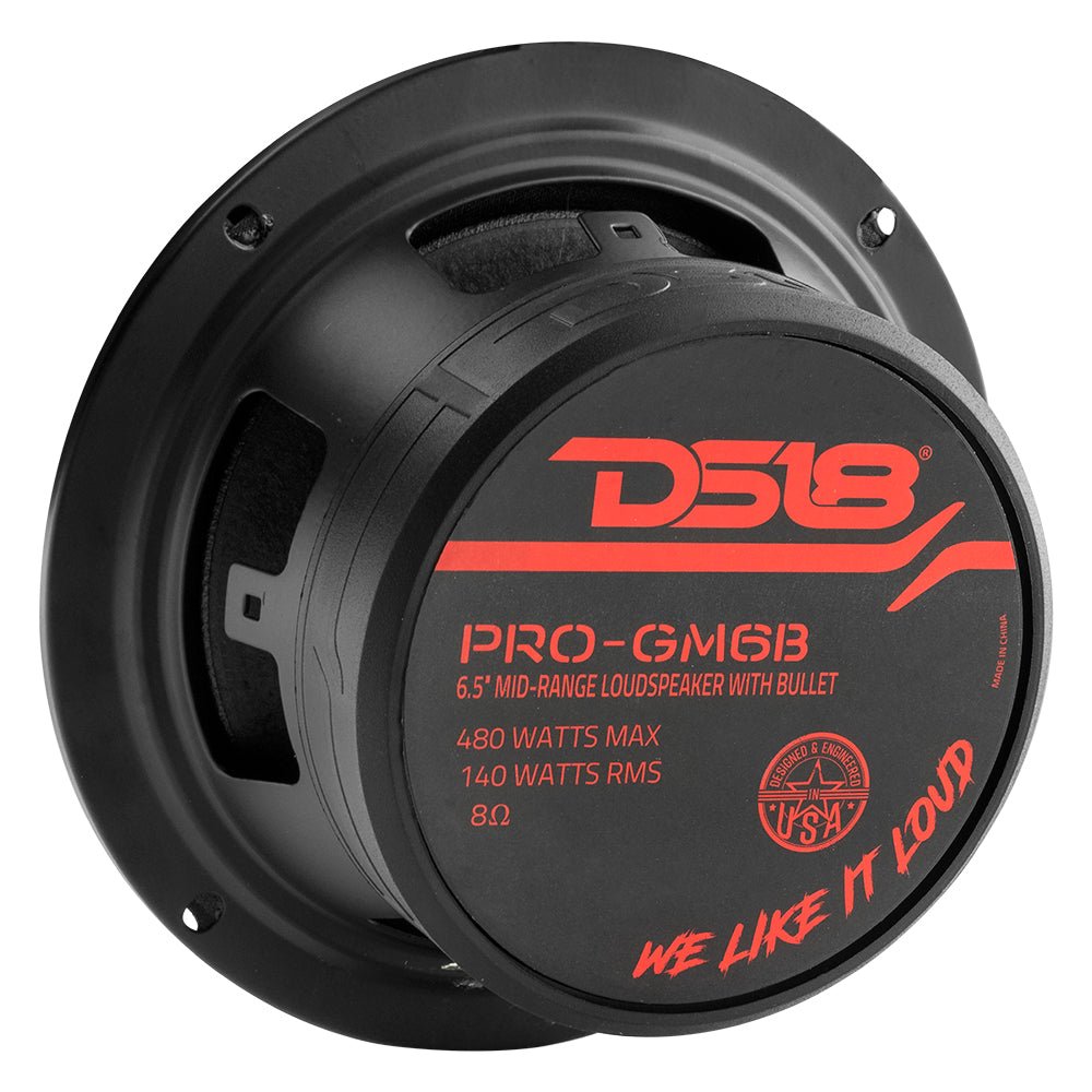 DS18 6.5" Mid-Range Loudspeaker with Bullet 480 Watts 8-Ohm