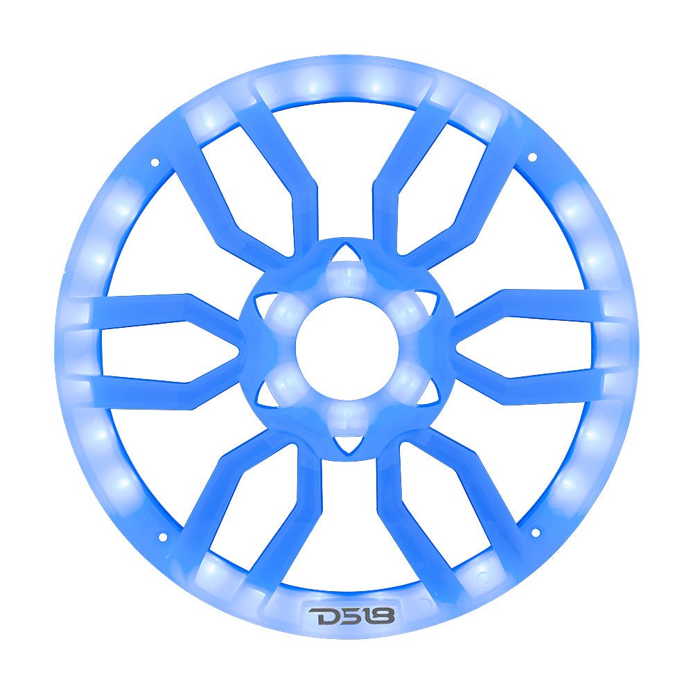 DS18 10" Universal Speaker Grill Cover -RGB LED Lights