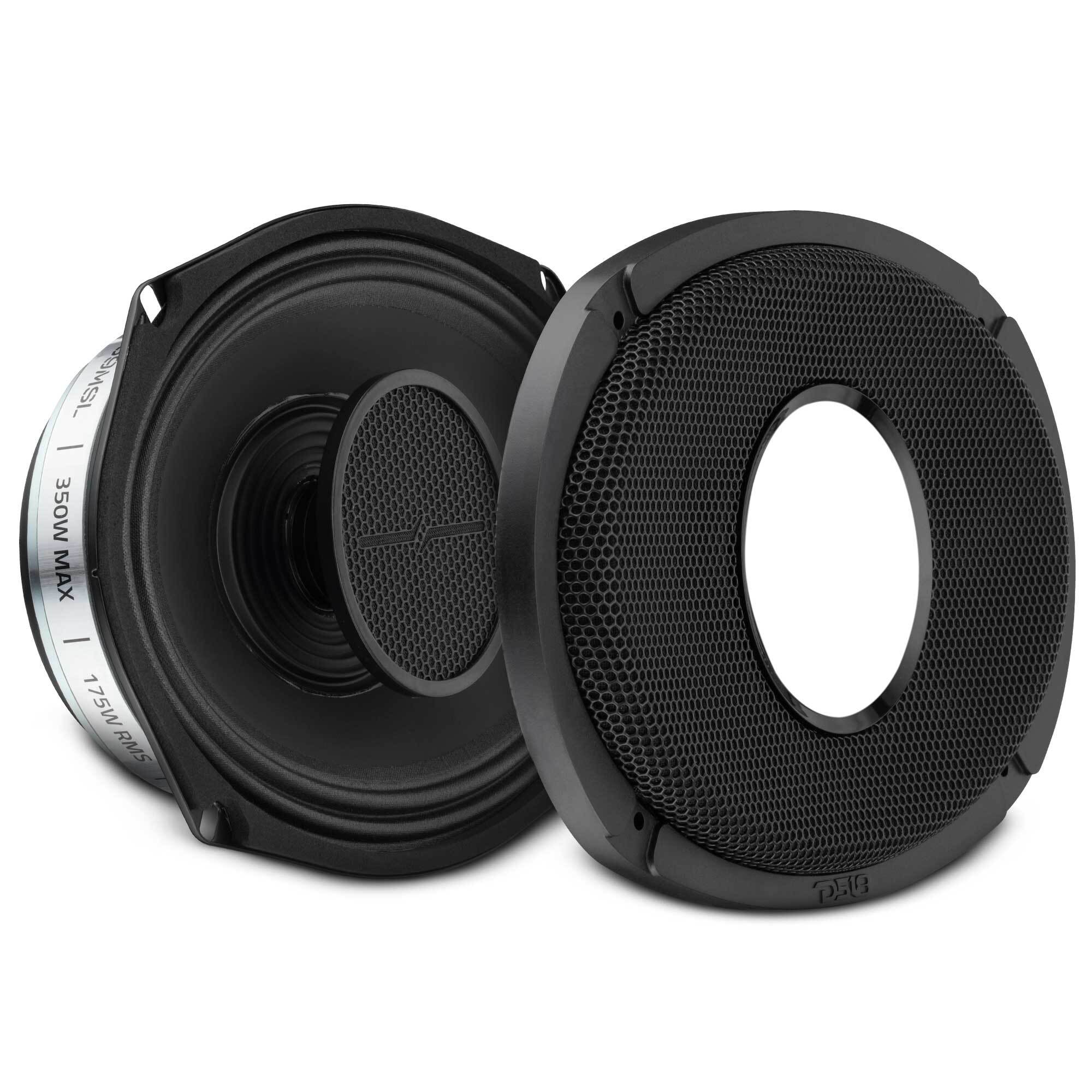 DS18 PRO-HY69MSL PRO 6x9” Hybrid Slim Loudspeaker with Water-Resistant Cone and Compression Driver Horn 175W R