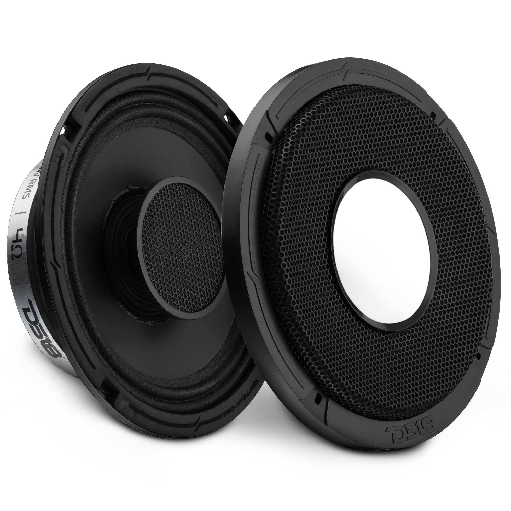 DS18 PRO 8" Shallow Coaxial Hybrid Mid-Range Loudspeaker with Built-in Driver | 200W RMS 4-Ohm