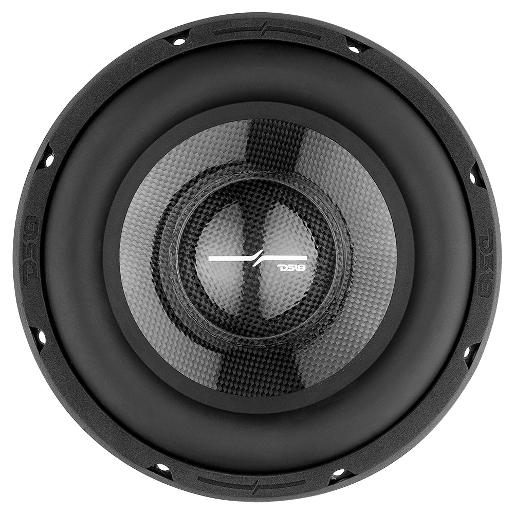 DS18 PRO 8" Neodymium Water resistant Carbon Fiber Cone Mid-Bass Woofer 250 Watts Rms 4-Ohm