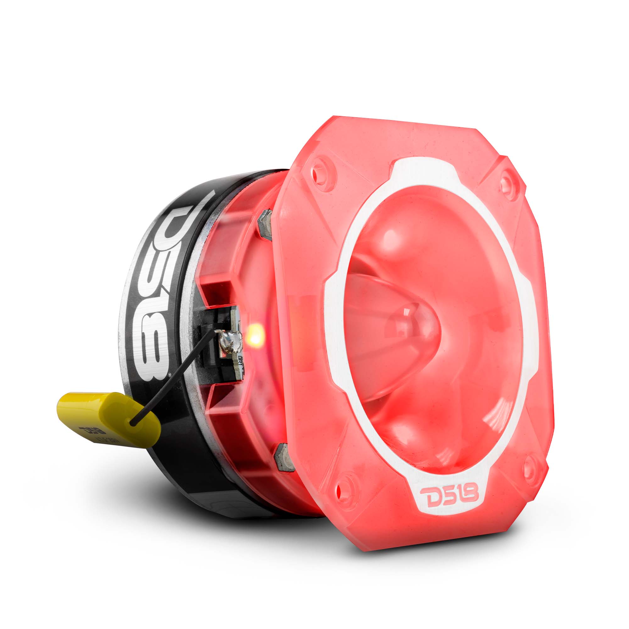 DS18 4" Super Bullet Tweeter 250 Watts 1.5" Titanium 4-Ohm Vc with RGB LED Lights
