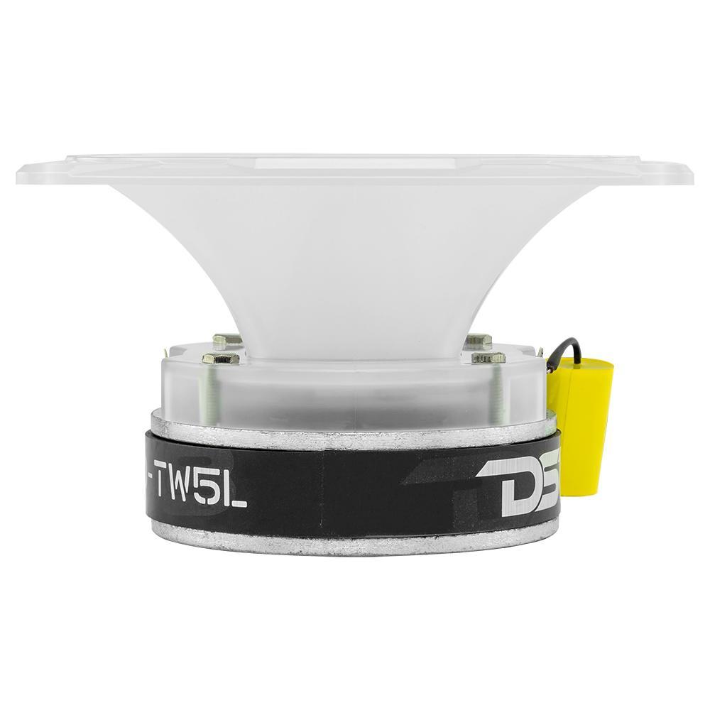 DS18 4" x 5.35" Super Bullet Tweeter 250 Watts 1.5" Aluminum 4-Ohm Vc with RGB LED Lights