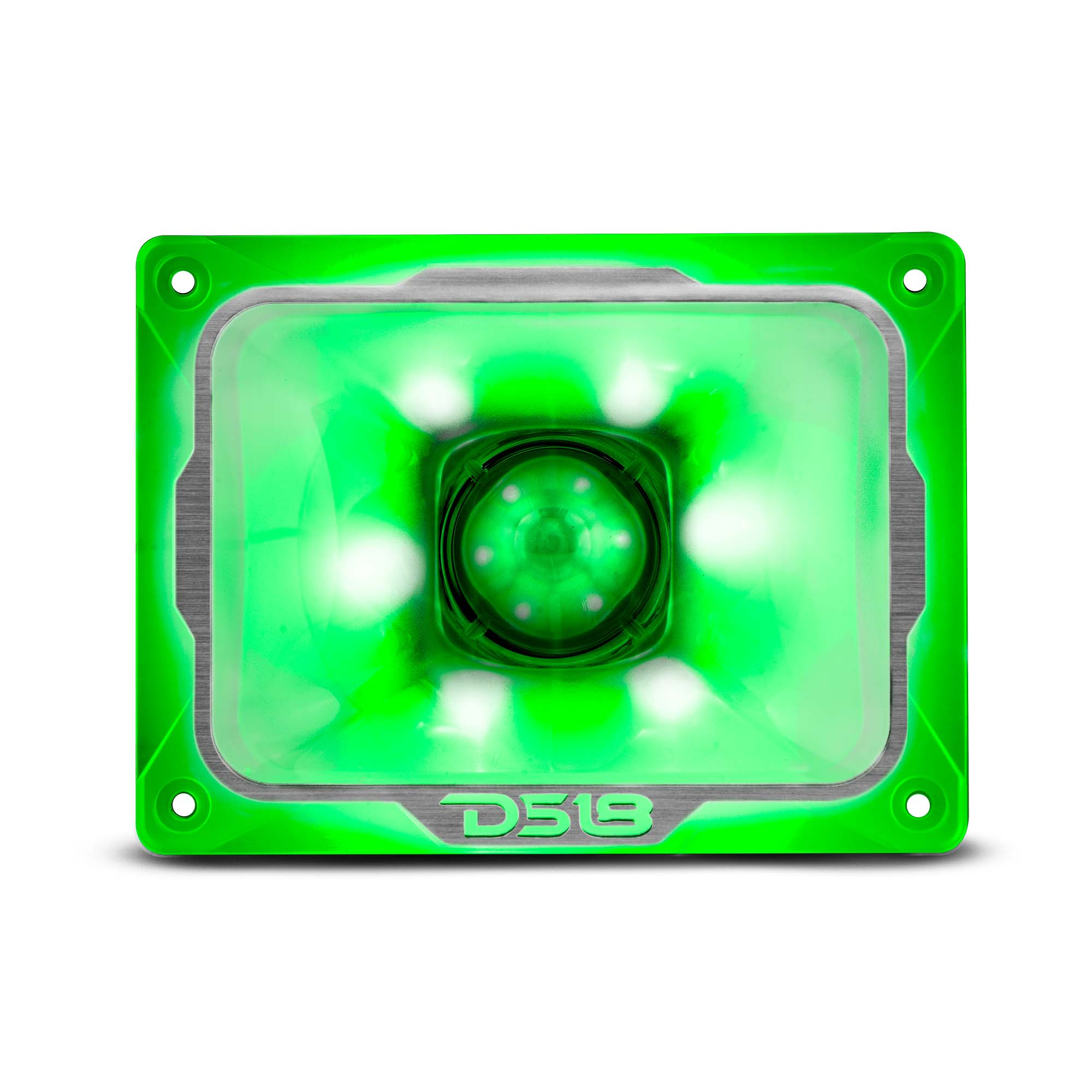 DS18 4" x 5.35" Super Bullet Tweeter 250 Watts 1.5" Aluminum 4-Ohm Vc with RGB LED Lights