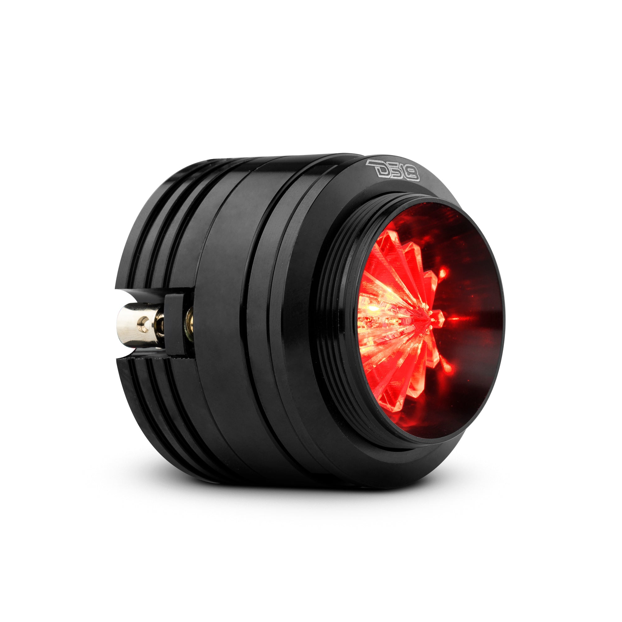 DS18 1.6" Shallow High Compression Neodymium Super Bullet Tweeter 140 Watts 1" Polyether Ether Ketone 4-Ohm Vc With RGB LED Lights