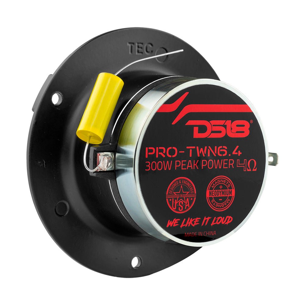 DS18 4" High Compression Neodymium Tweeter | 150W RMS 1.25 " Polyimide 4-Ohm Vc