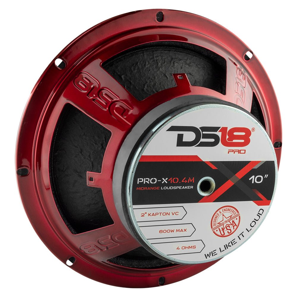 DS18 PRO-X 10" Mid-Range Loudspeaker 300 Watts Rms 4-Ohm