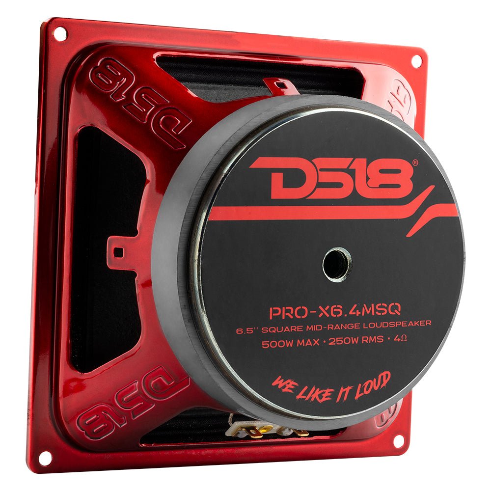 DS18 PRO 6.5" Square Midrange Loudspeaker 450 Watts 4-ohm