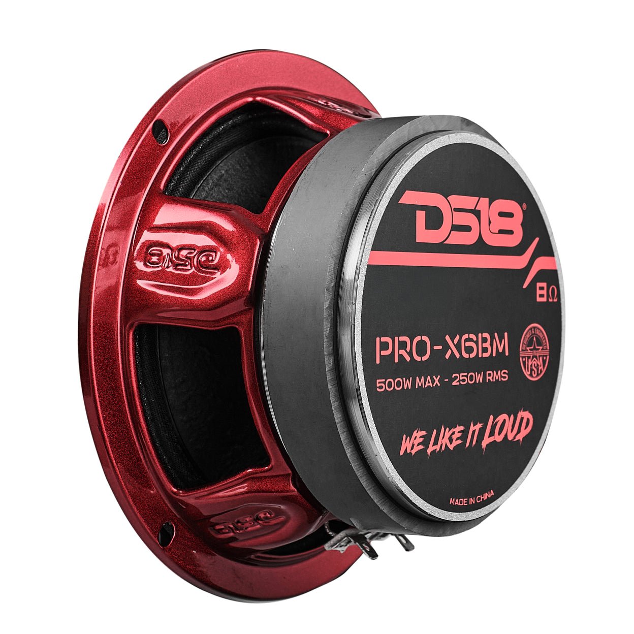 DS18 PRO-X 6.5" Mid-Range Bullet Loudspeaker | 250W RMS 8-Ohm