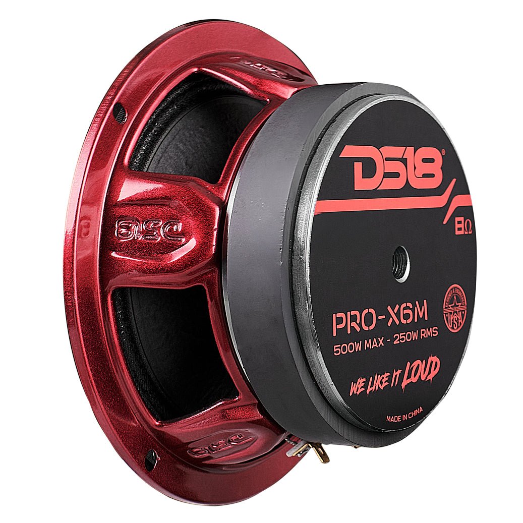 DS18 PRO-X 6.5" Mid-Range Loudspeaker 250 Watts Rms 8-Ohm