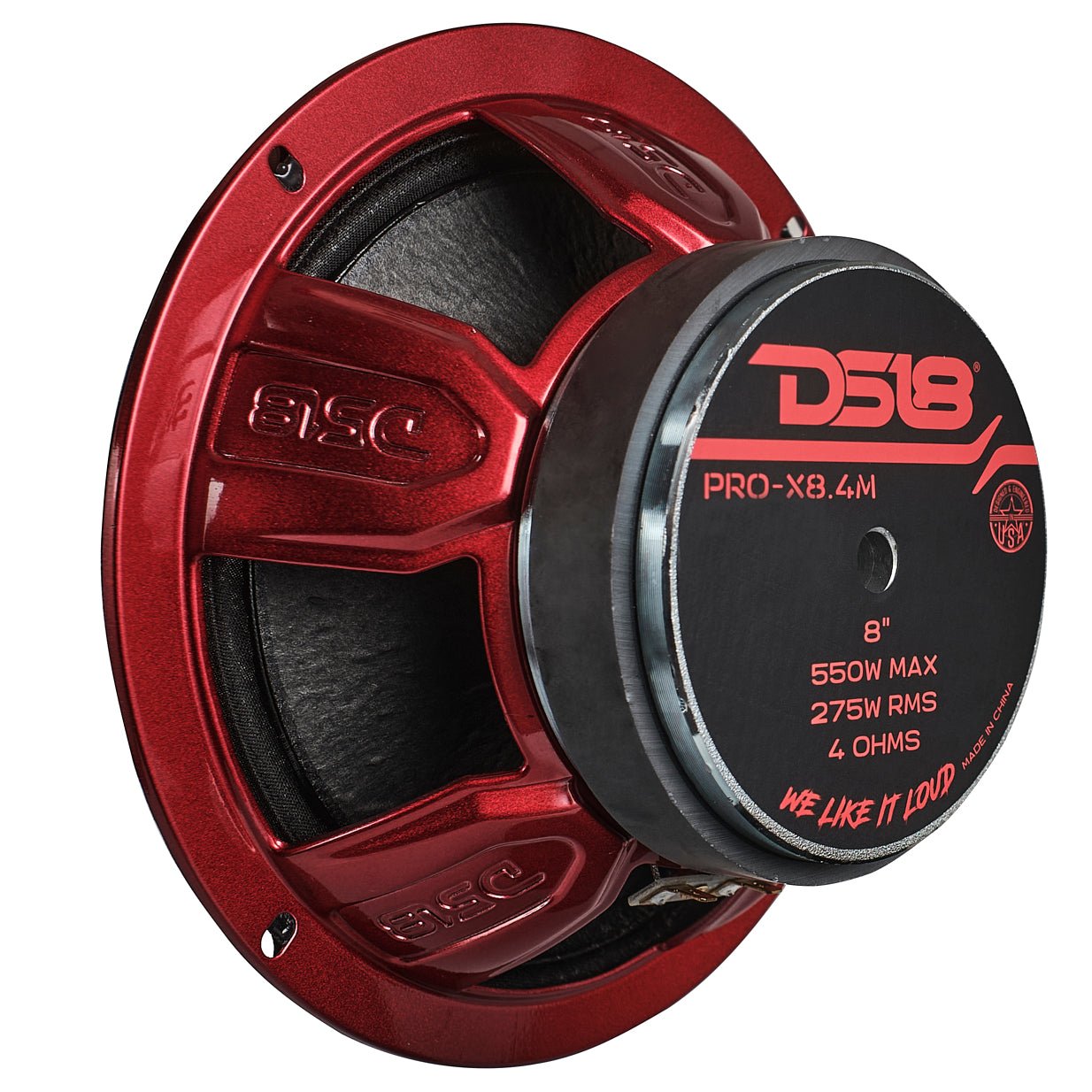 DS18 PRO-X 8" Mid-Range Loudspeaker 275 Watts Rms 4-Ohm