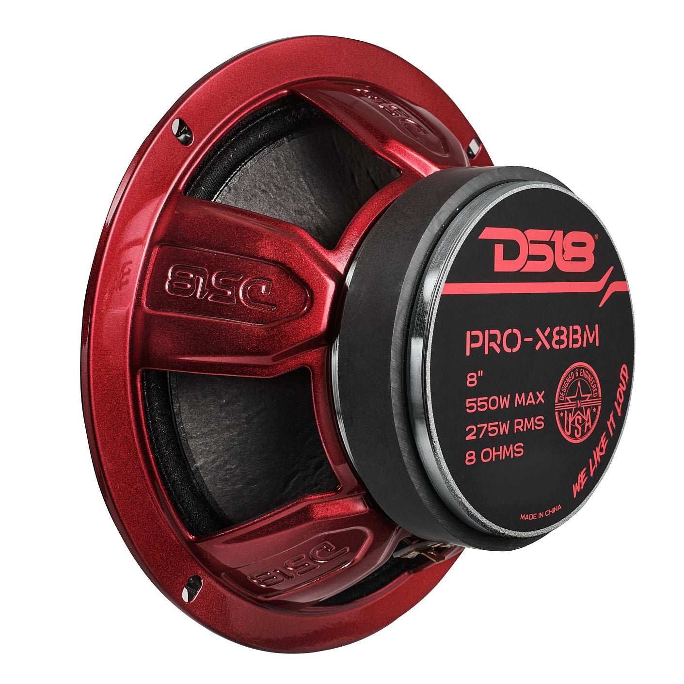 DS18 PRO-X 8" Mid-Range Bullet Loudspeaker | 275W RMS 8-Ohm