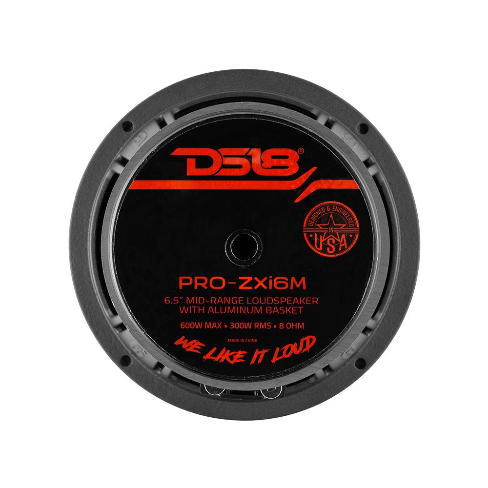 DS18 PRO-ZXI 6.5" Mid-Range Loudspeaker With Neodymium/Ferrite Magnets 300 Watts Rms 8-Ohm