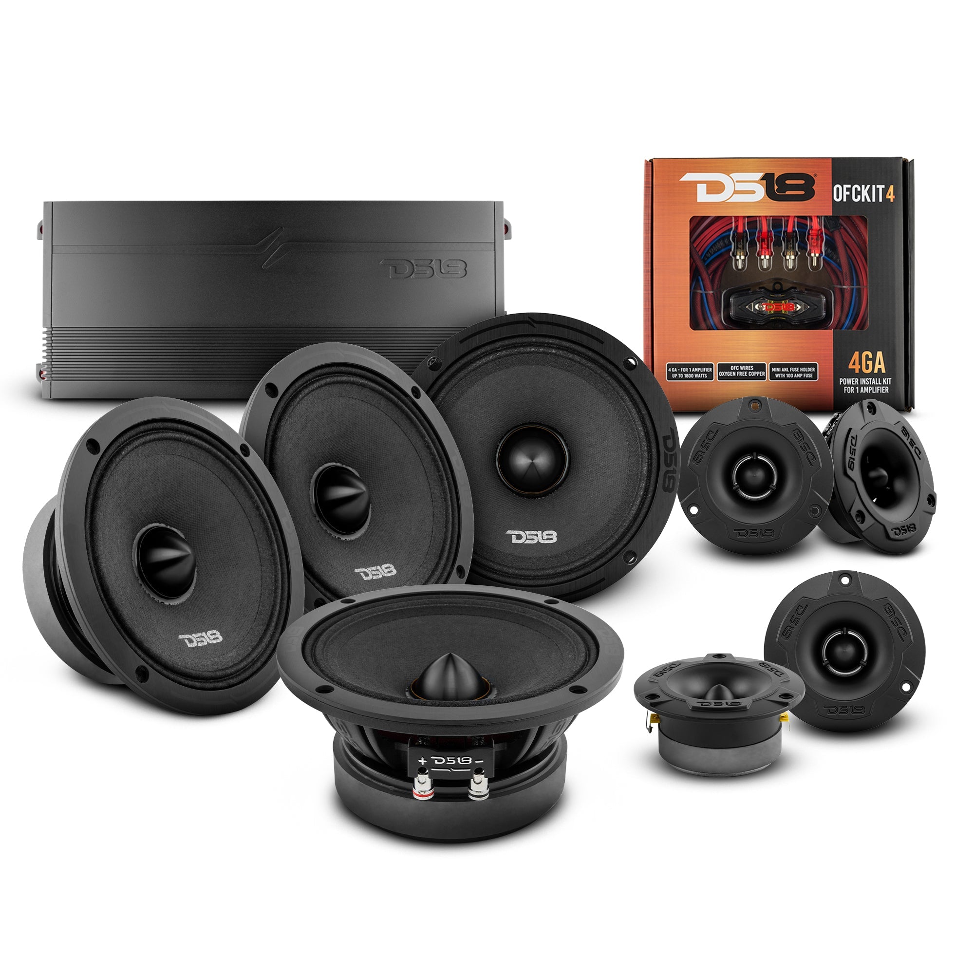 DS18 Stage3 Pro Audio Midrange Package