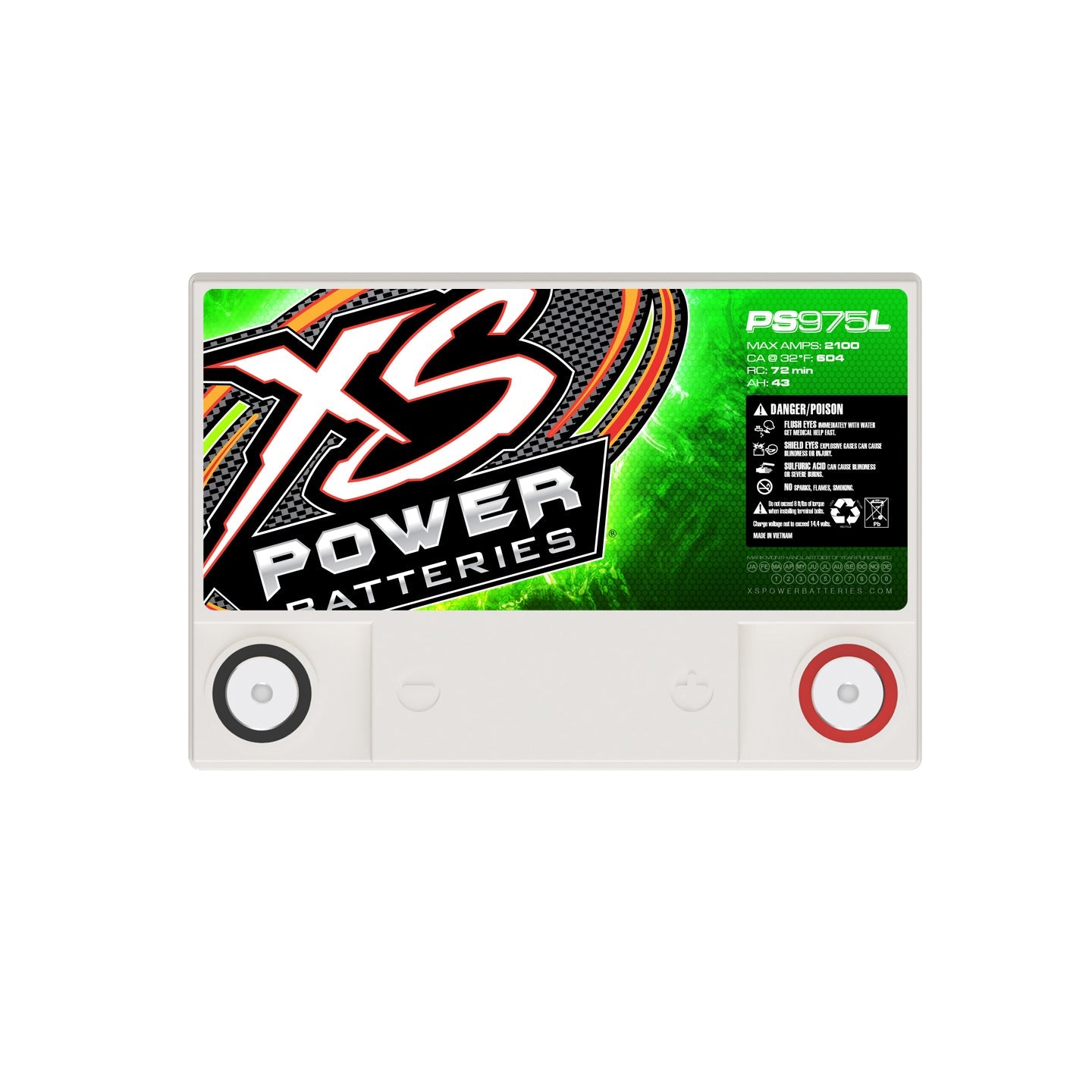 XS Power PS975L 12V AGM Car Audio Battery