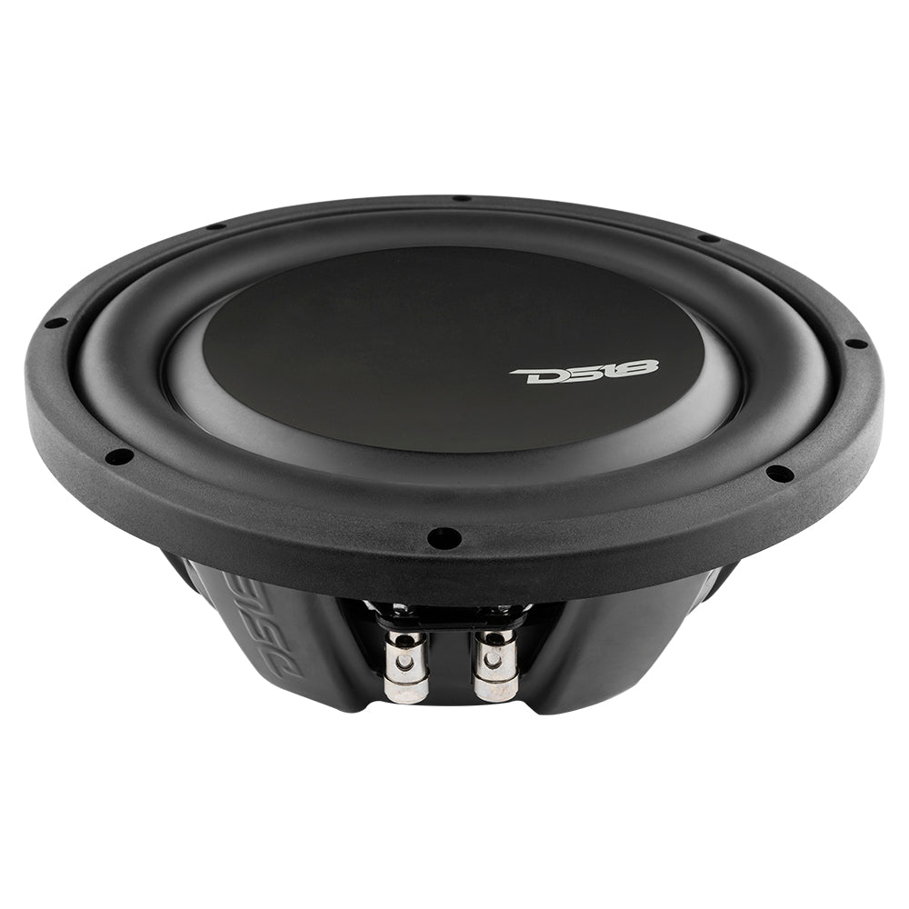 DS18 PS Shallow-Mount Water Resistant 10" Subwoofer | 500W RMS Single Voice Coil 4-Ohm