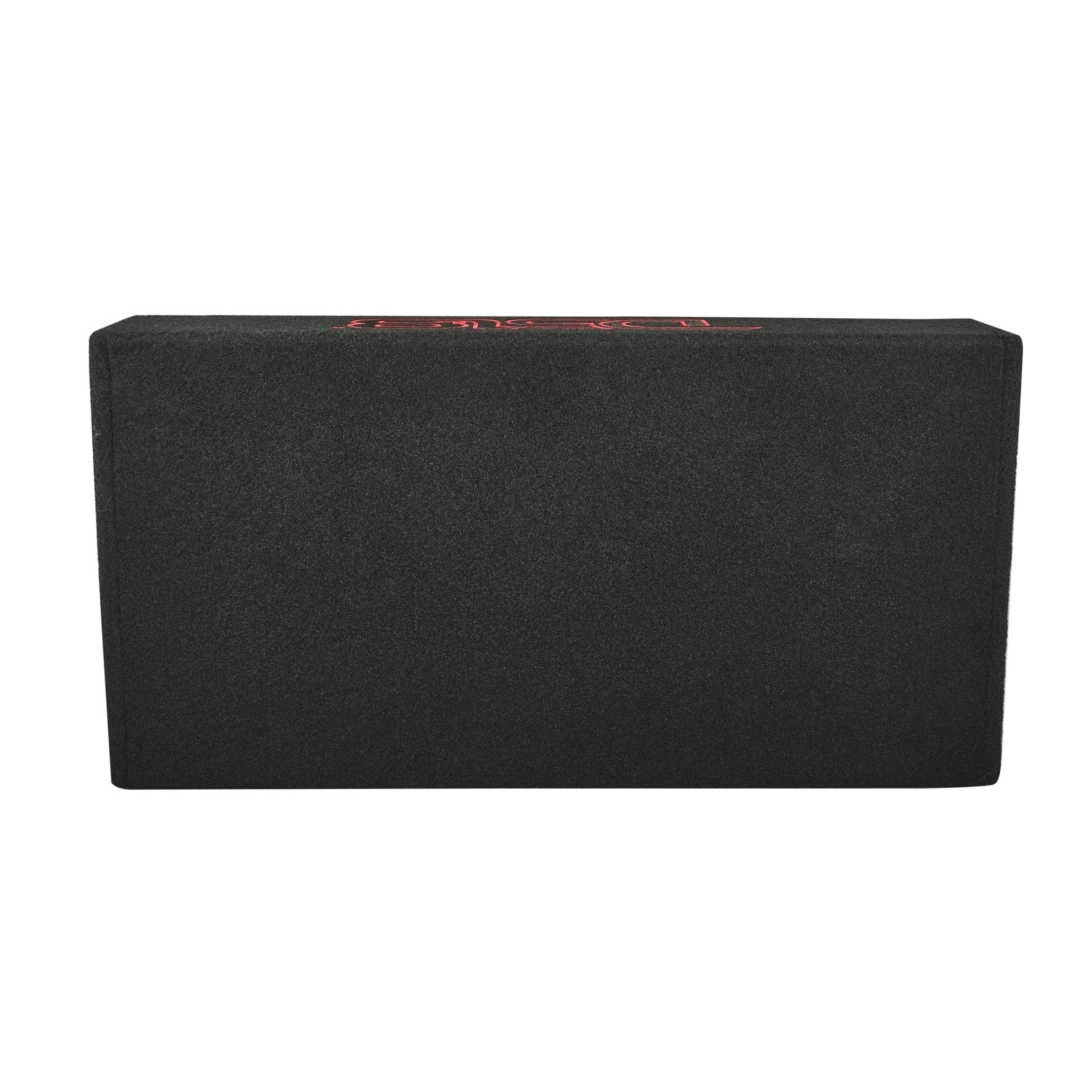 DS18 10" Active Subwoofer Shallow Enclosure with 10" Passive Subwoofer For Pickup Trucks
