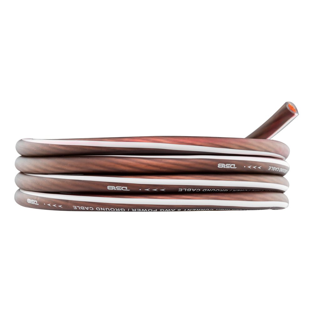 DS18 4-GA Ultra Flex Power Wire 5ft Black And 20ft Red