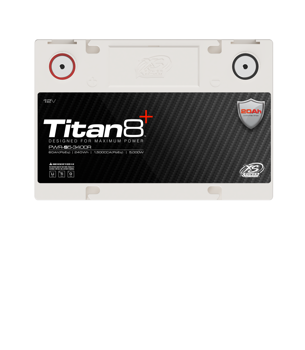 XS Power PWR-S5-3400R 12V Titan8 Lithium Titanate (LTO) Battery