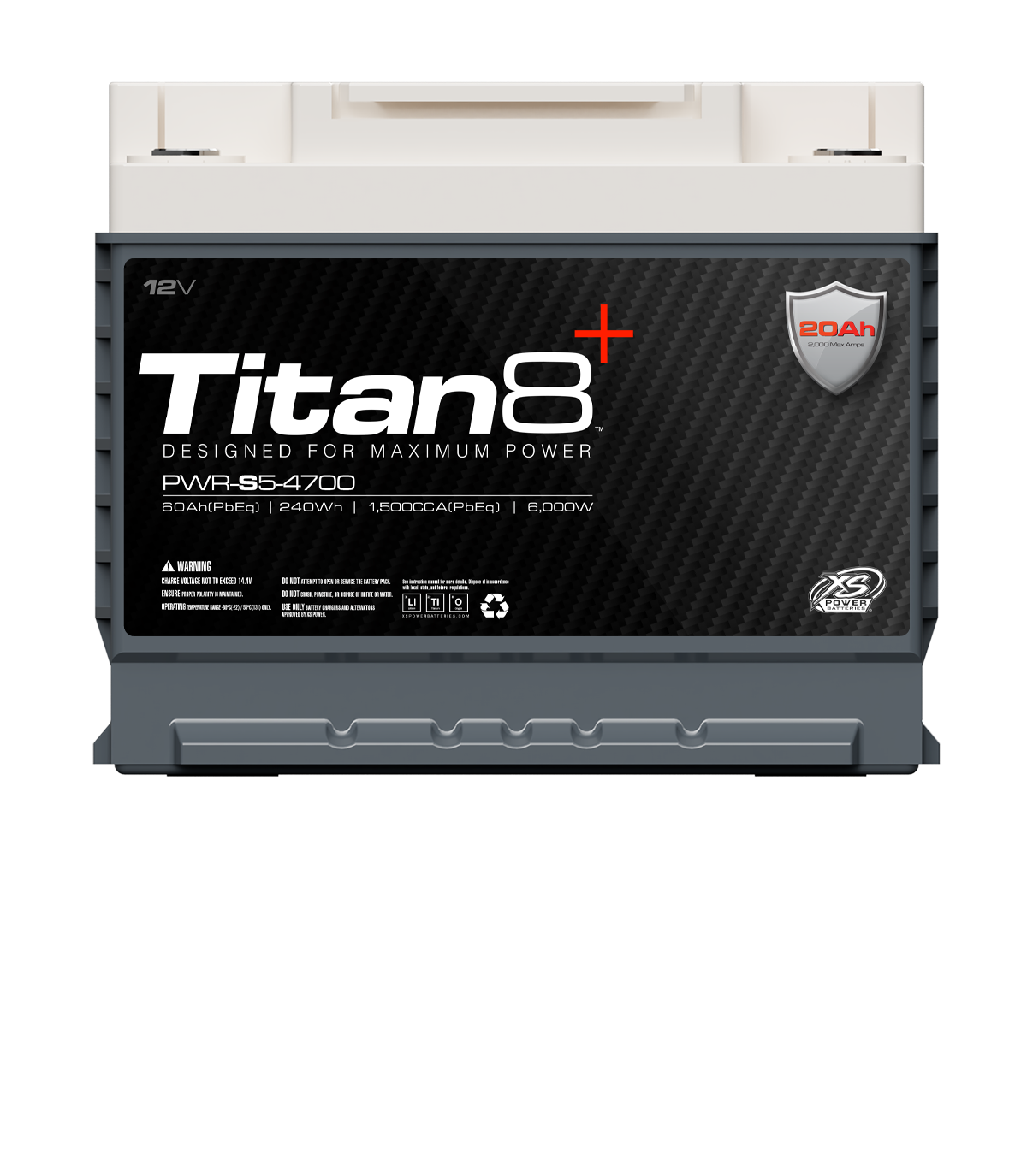 XS Power PWR-S5-4700 12V Titan8 Lithium Titanate (LTO) Battery