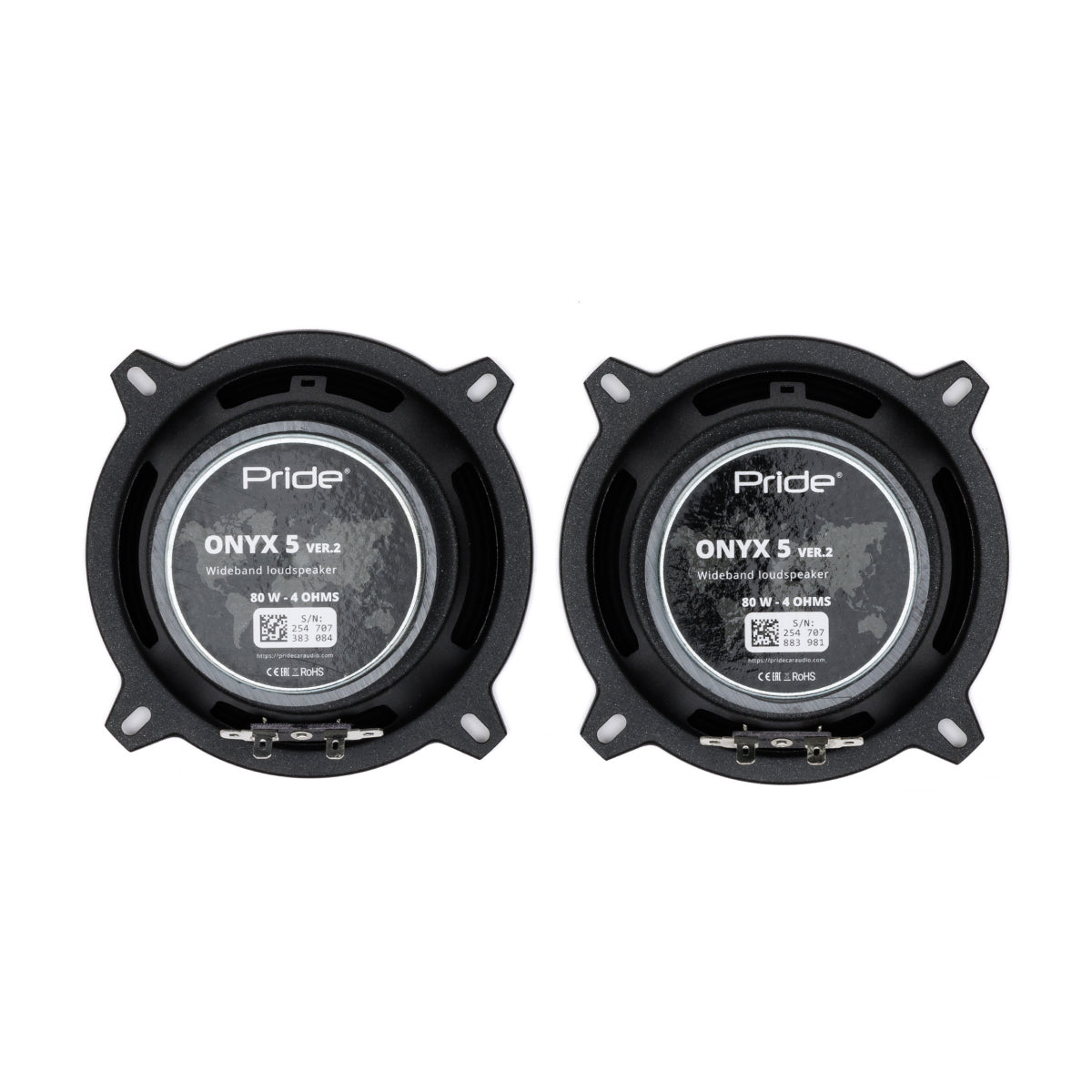 Pride Audio Onyx 5 v2 Pro Audio Midrange Speakers 80W RMS (Pair) — view 9