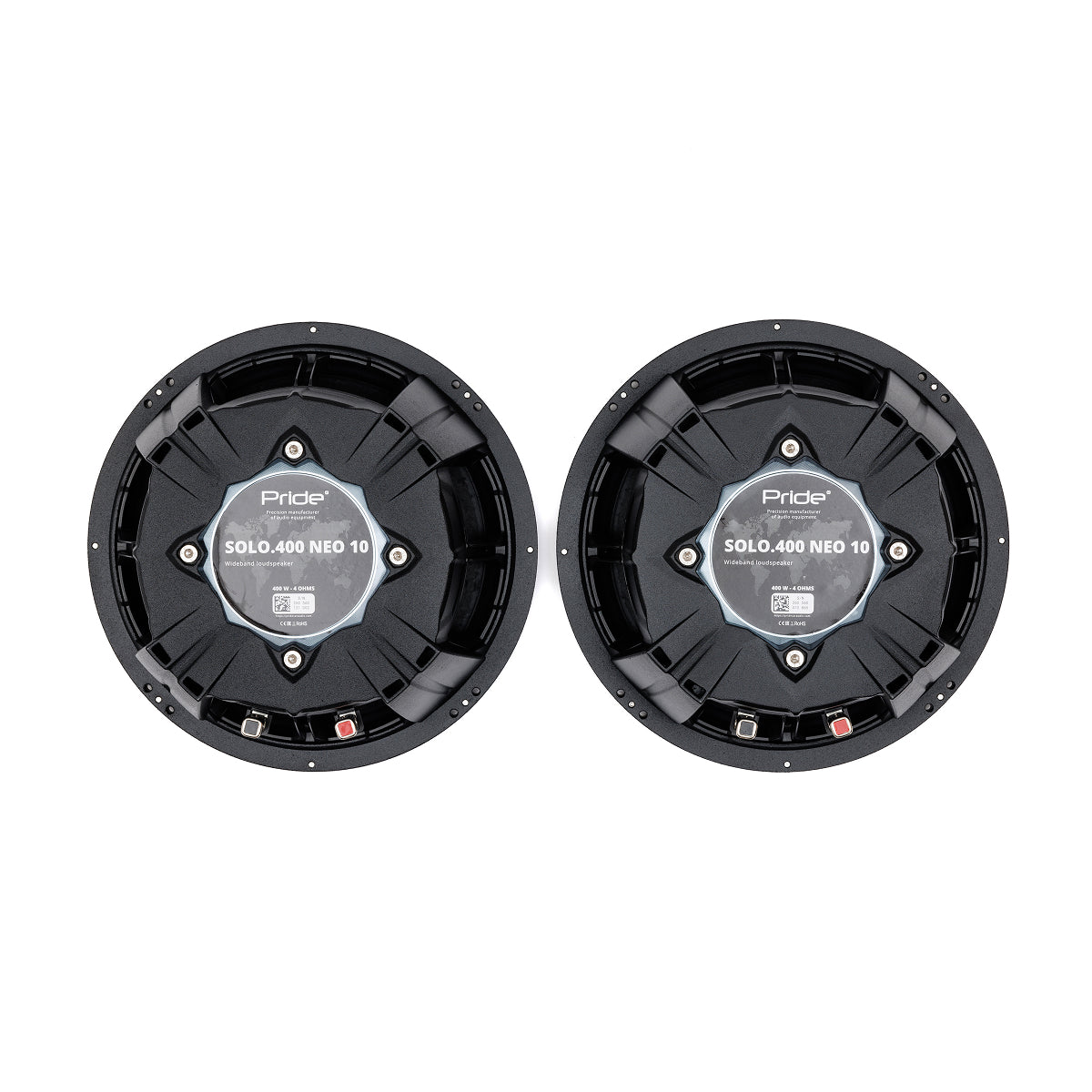 Pride Audio Solo 400 NEO 10 Pro Audio Midbass Speakers 400W RMS (Pair) — view 12
