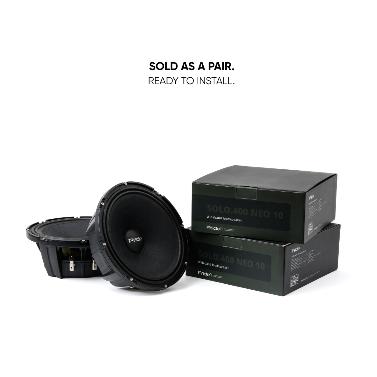 Pride Audio Solo 400 NEO 10 Pro Audio Midbass Speakers 400W RMS (Pair) — view 10