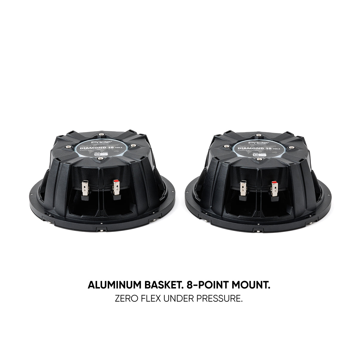 Pride Audio Diamond 10 v2 Pro Audio Midbass Speakers 400W RMS (Pair) — view 4