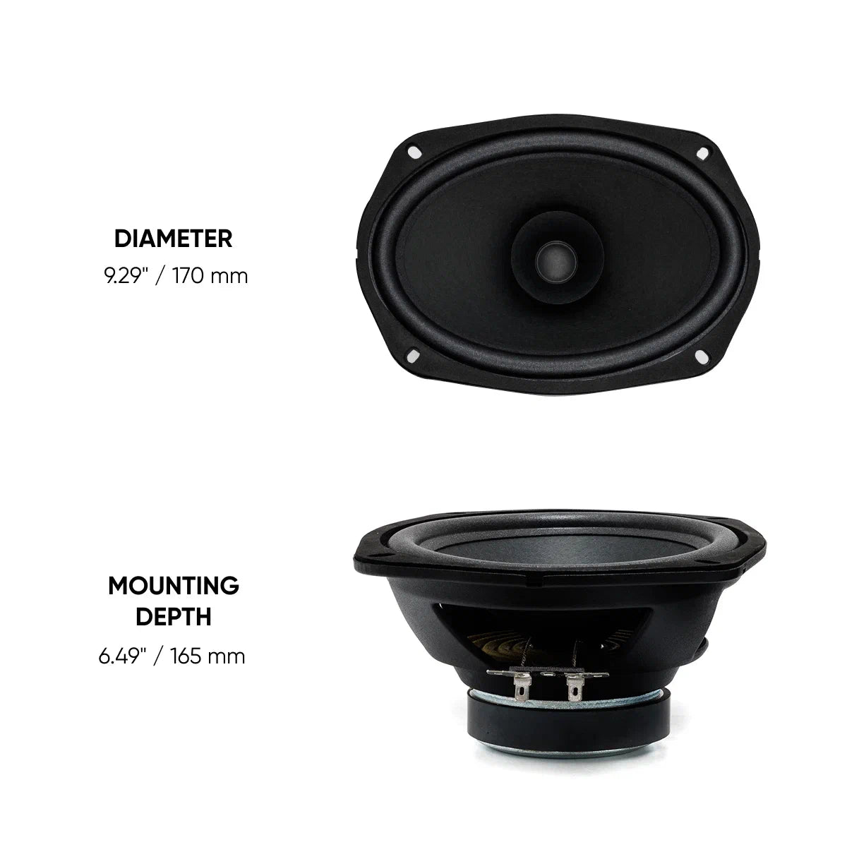 Pride Audio Easy 69 FR 6x9" 2-Way Coaxial Speakers 100W RMS (Pair) — view 5