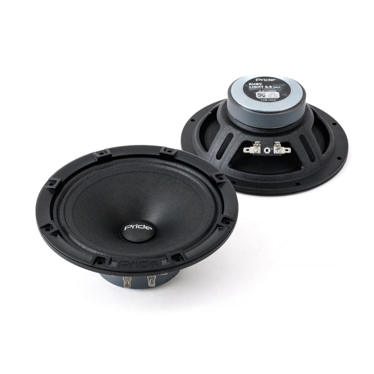 Pride Audio Ruby Light 6.5 v2 Pro Audio Midrange Speakers 90W RMS (Pair)