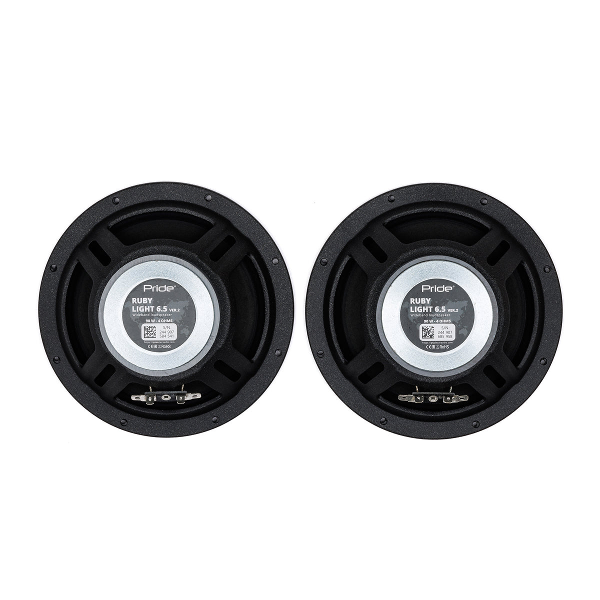 Pride Audio Ruby Light 6.5 v2 Pro Audio Midrange Speakers 90W RMS (Pair) — view 10
