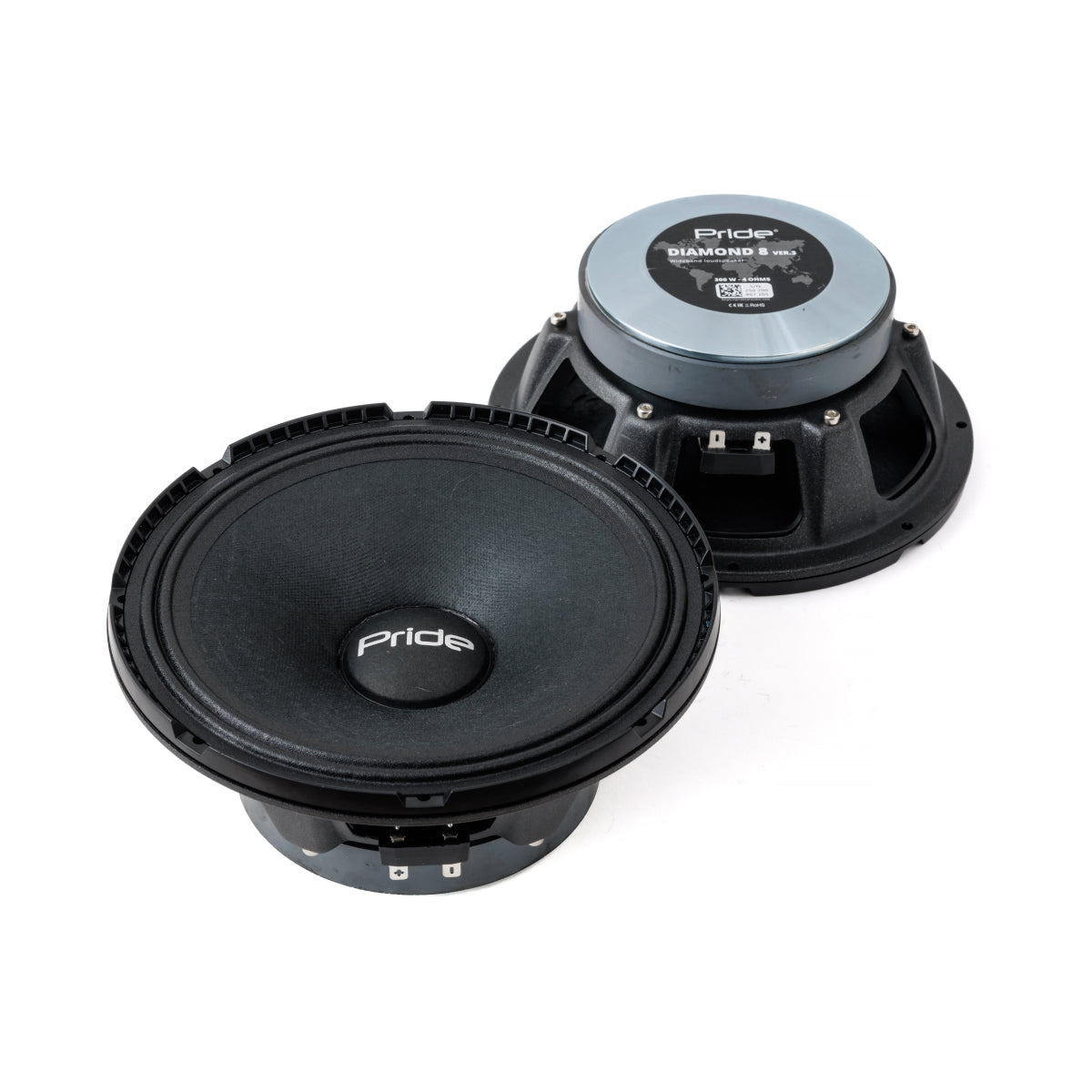 Pride Audio Diamond 8v3 Pro Audio Midbass Speakers 300W RMS (Pair)