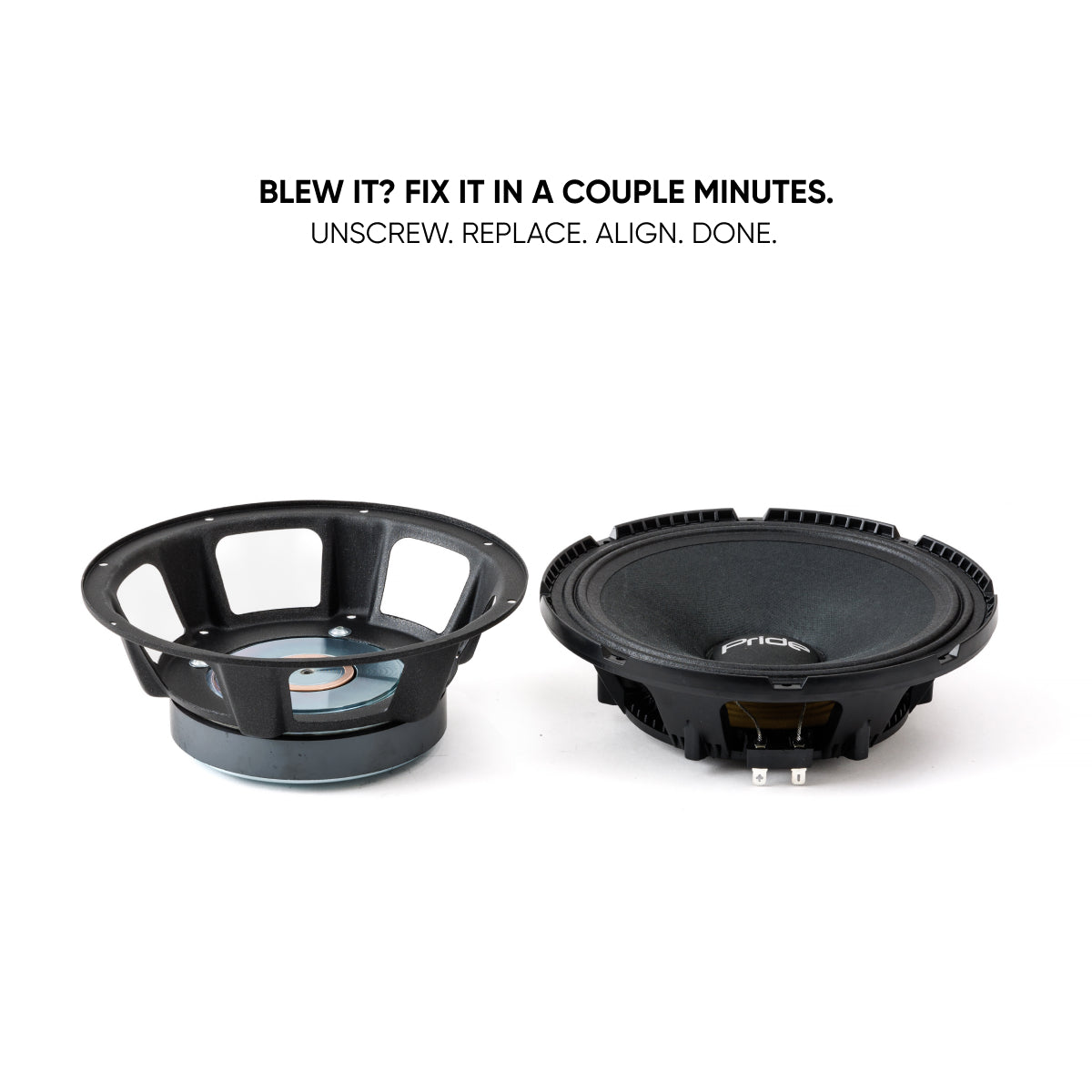 Pride Audio Diamond 8v3 Pro Audio Midbass Speakers 300W RMS (Pair) — view 7