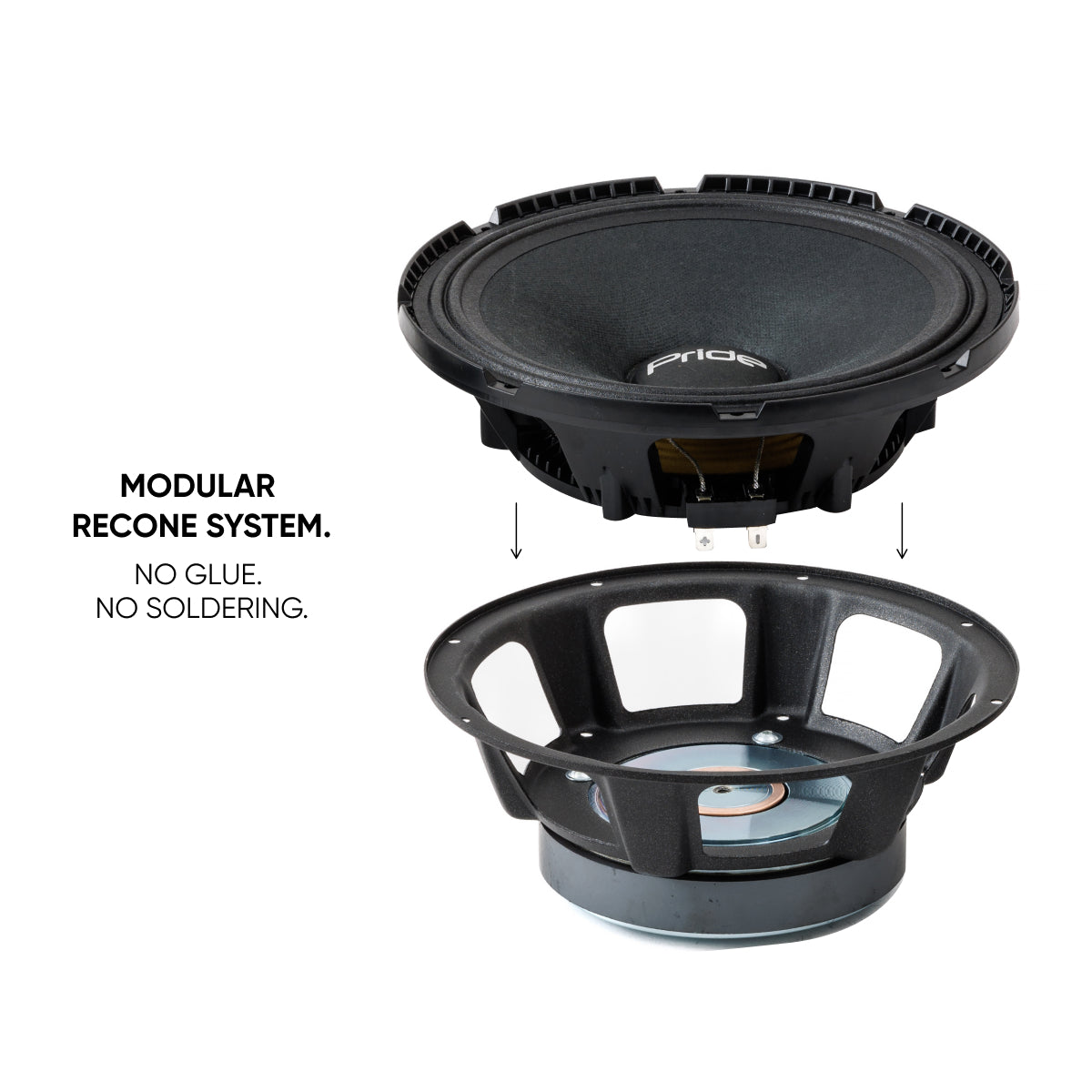 Pride Audio Diamond 8v3 Pro Audio Midbass Speakers 300W RMS (Pair) — view 8