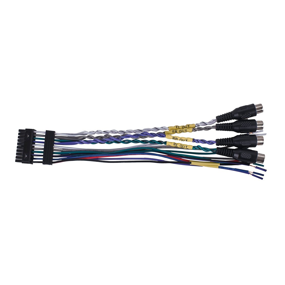 DS18 4-Channel Lossless Audio Line Output Converter with Auto Turn-On And Speaker Emulator