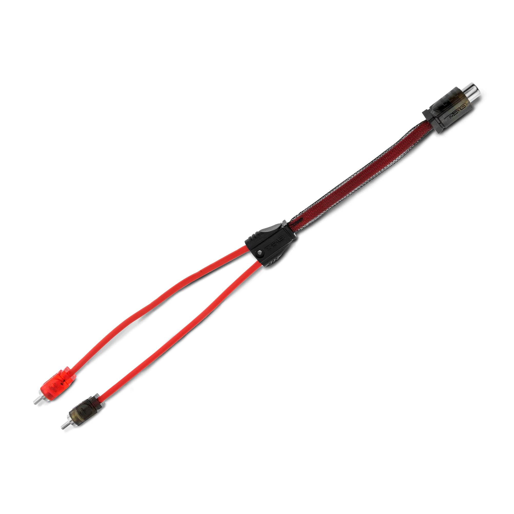 DS18 Level 2 RCA 100% Copper OFC Y Connector 1 FEMALE to 2 MALE