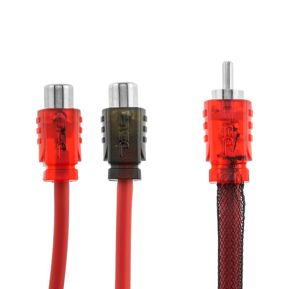 DS18 Level 2 RCA 100% OFC Y Connector - 1 Male / 2 Female