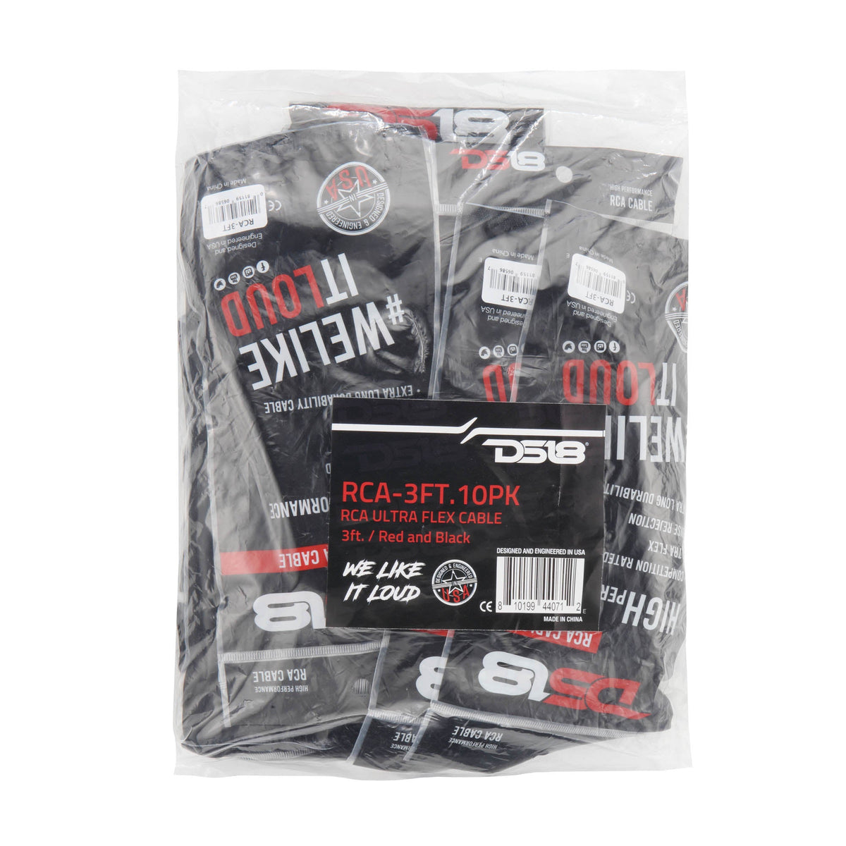 DS18 RCA-3FT.10PK 3 ft Ultra Flex 100% OFC RCA Cable Wire – 10-Pack — view 3 of 3