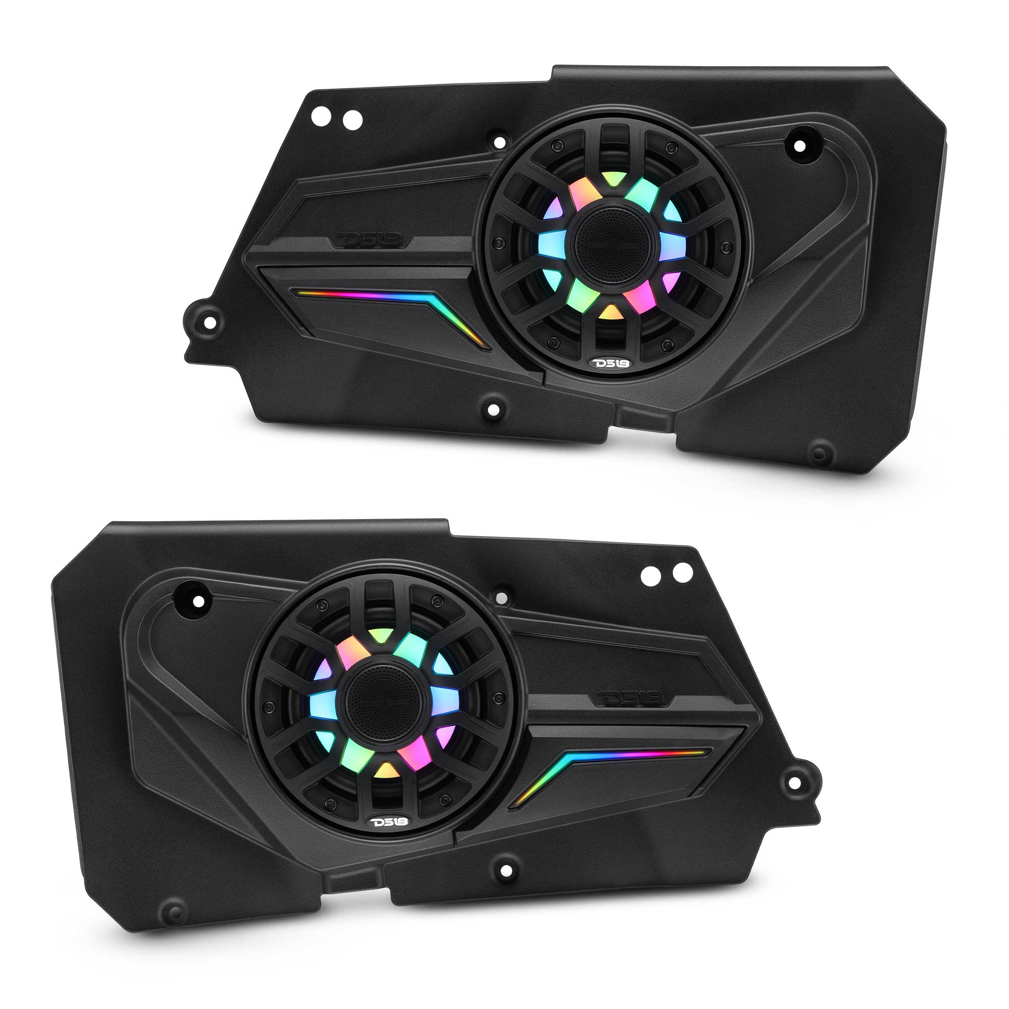 DS18 RZR-BD6LD Polaris RZR-XP 2014-2023 Rear Door Panels Loaded with NXL-iQ 6.5" Coaxial Speakers with Digital