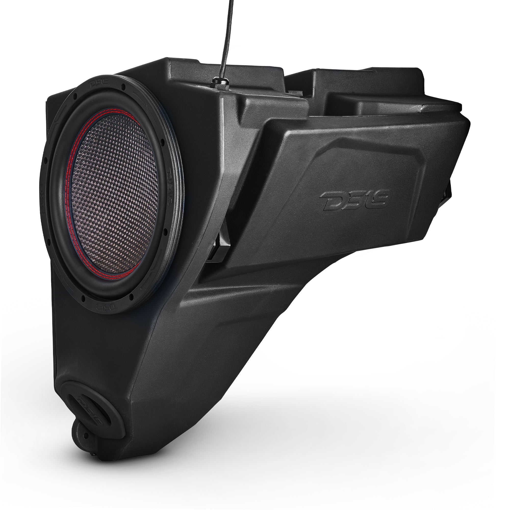 DS18 Polaris RZR Glove Box 10" Subwoofer Enclosure 1200 Watts Carbon Fiber Subwoofer