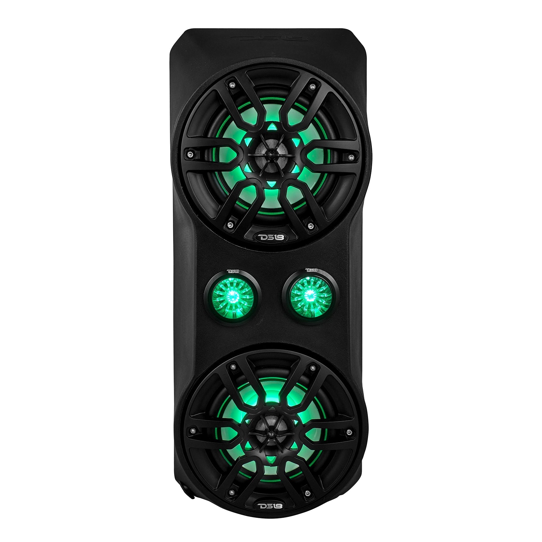 DS18 Polaris RZR Waterfall Center Console 2 X 6.5" Speakers & 2 X 2.2" Bullet Tweeter Empty Enclosure