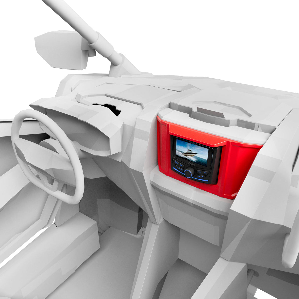 DS18 RZR-PRODASHUP Polaris RZR Upper Dash Kit Compatible with MRX150 Head-Unit — view 4 of 5